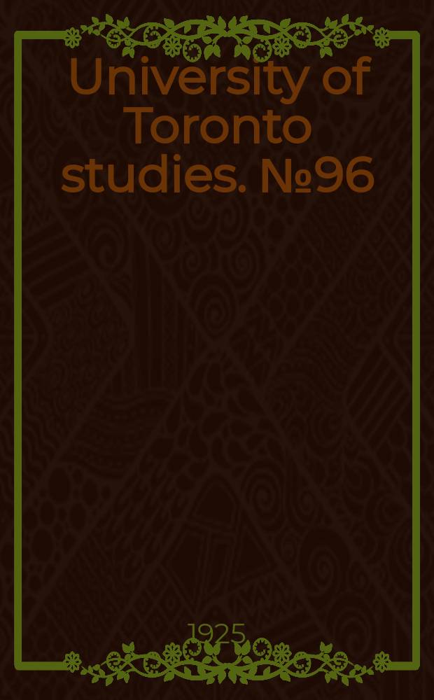University of Toronto studies. №96 : Observations on depancreatized dogs before and after the withdrawal of insulin