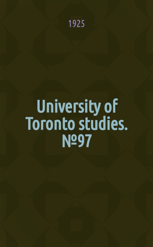 University of Toronto studies. №97 : Glyconeogenesis