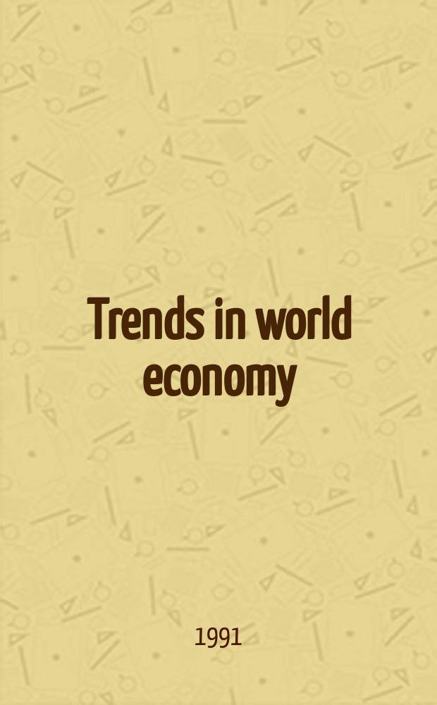 Trends in world economy : Publ. by Hungarian sci. council for world economy. №67 : The Japan - US relationship