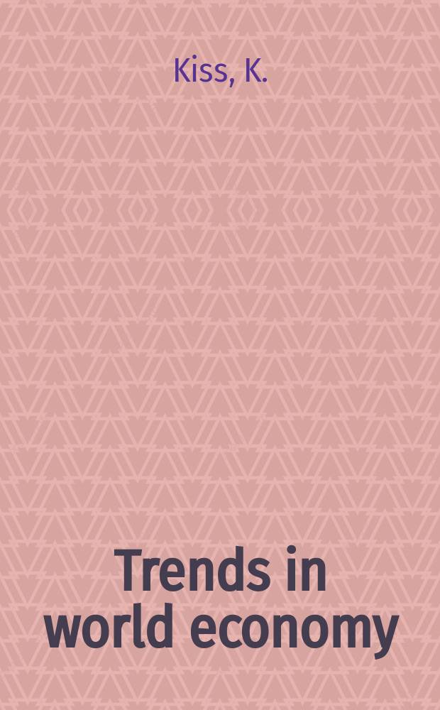 Trends in world economy : Publ. by Hungarian sci. council for world economy. №72 : Western prescriptions for Eastern transition