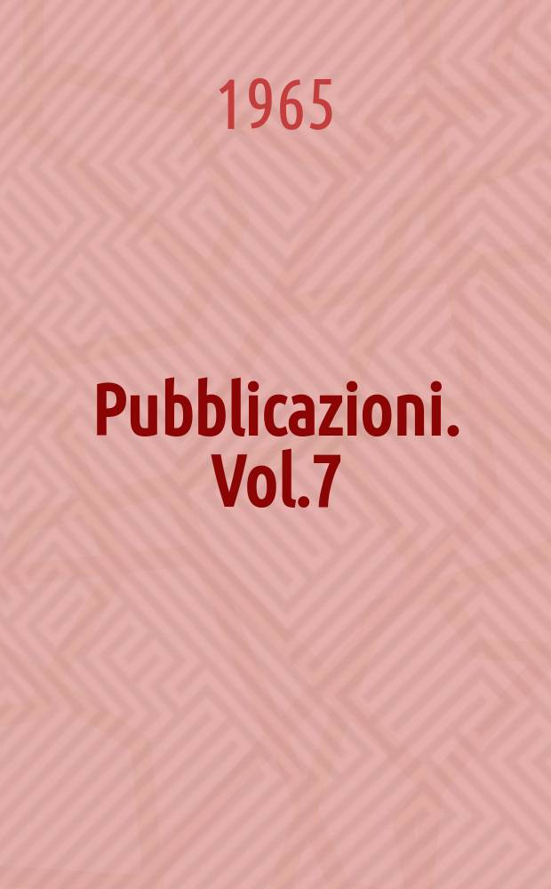 [Pubblicazioni]. Vol.7 : La critica petroniana al Bellum civile