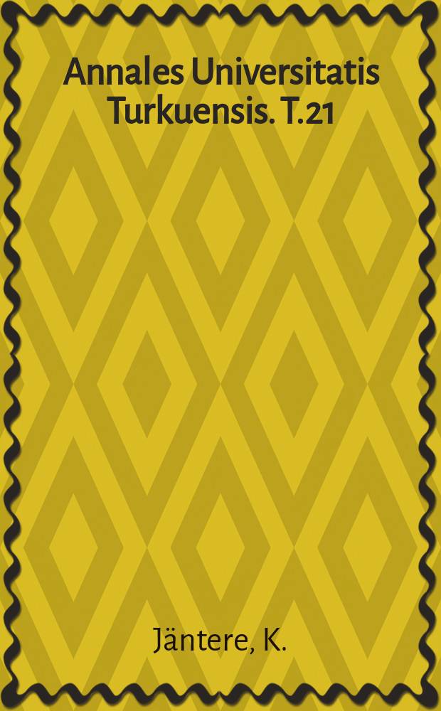 Annales Universitatis Turkuensis. T.21 : Die römische Weltreichsidee und die Entstehung der Weltlichen macht des Papstes