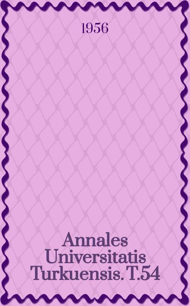 Annales Universitatis Turkuensis. T.54 : Hans Carossan ajatusmaailma