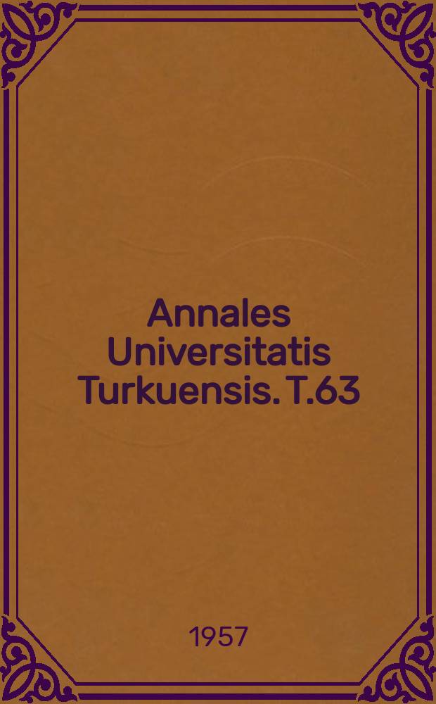 Annales Universitatis Turkuensis. T.63 : Maiju Lassila. Kirjallishistoriallinen tutkimus