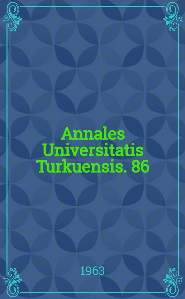 Annales Universitatis Turkuensis. 86 : The theories of punishment studies from the point of view of non-violence