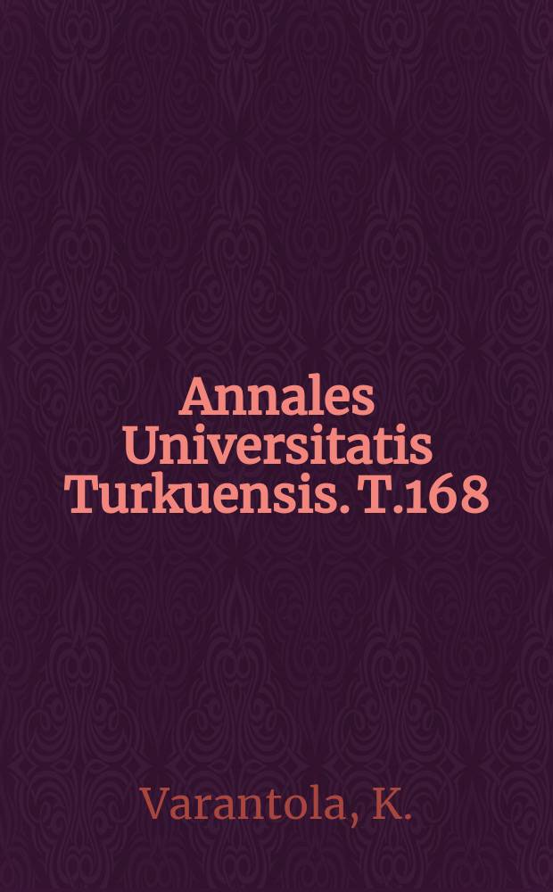 Annales Universitatis Turkuensis. T.168 : On noun phrase structures in ...