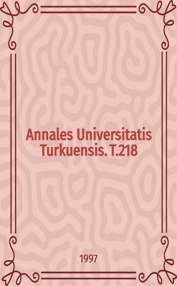 Annales Universitatis Turkuensis. T.218 : Les syntagmes nominaux (SN) ...