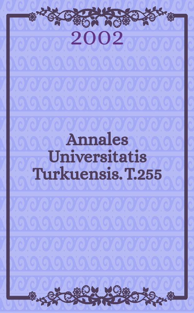 Annales Universitatis Turkuensis. T.255 : Elements of spelling and composition