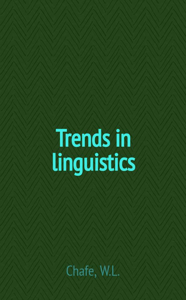 Trends in linguistics : State - of - the - art reports. 3 : The Caddoan, Iroquoian and Siouan languages