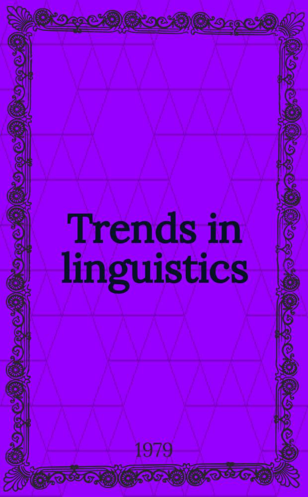 Trends in linguistics : State - of - the - art reports. 5 : Computers in language research