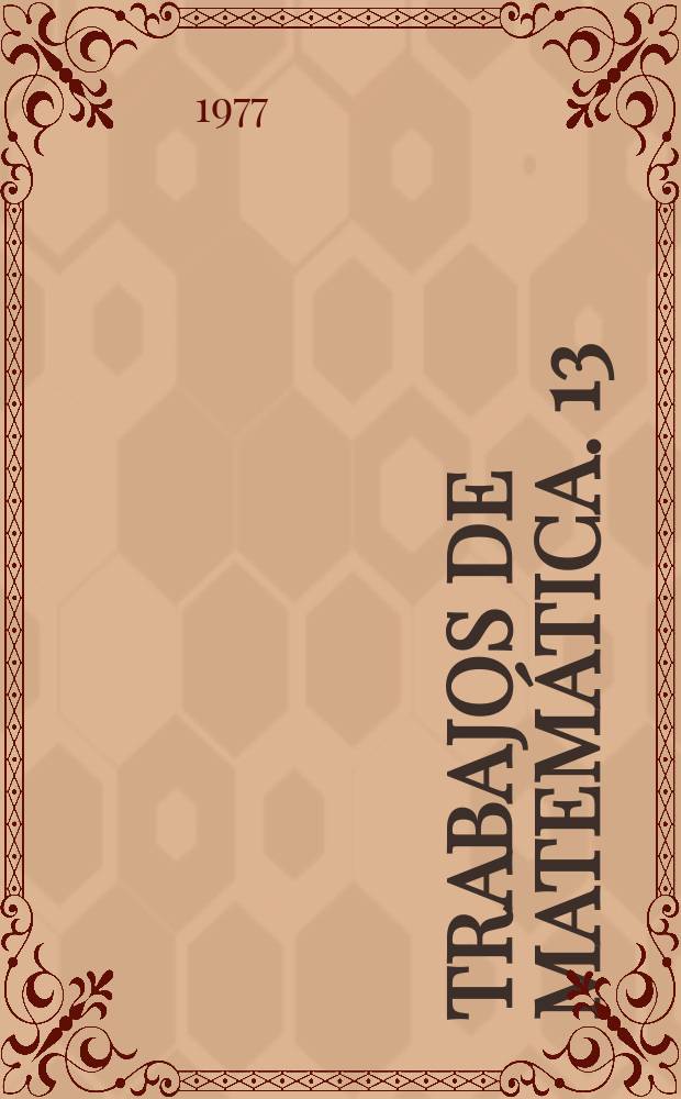 Trabajos de matemática. 13 : On the Laplace transforms...
