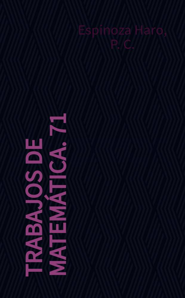 Trabajos de matemática. 71 : Métricas que inducen convergencia...