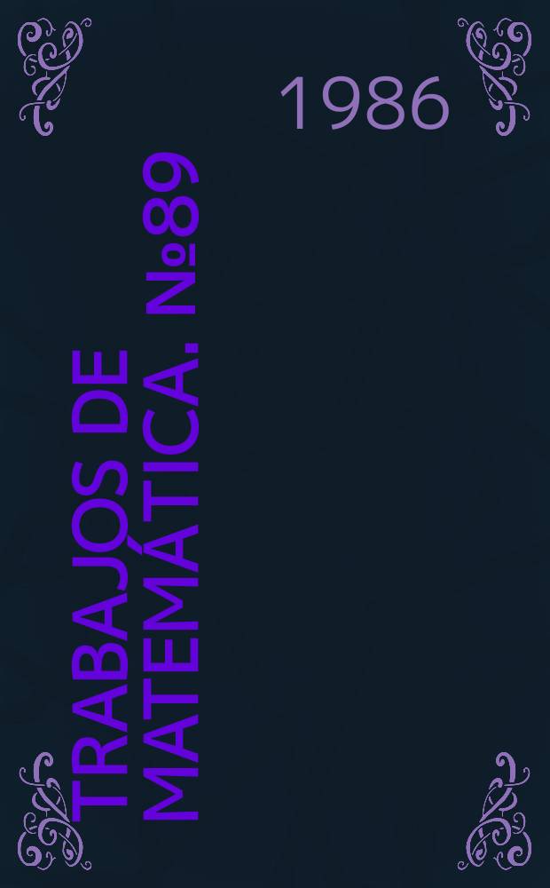 Trabajos de matemática. №89 : A generalization of Yano's...