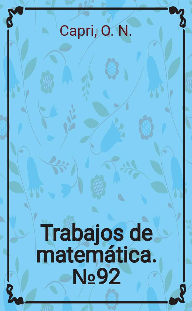 Trabajos de matemática. №92 : Weighted inequalities...