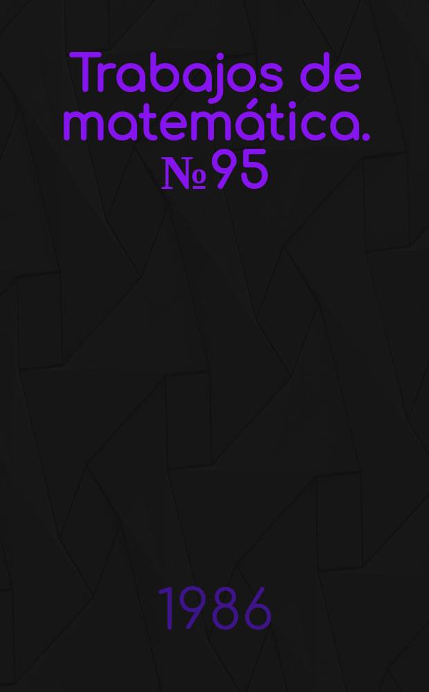 Trabajos de matemática. №95 : On the generalisation of Vladimirov and Wightman...