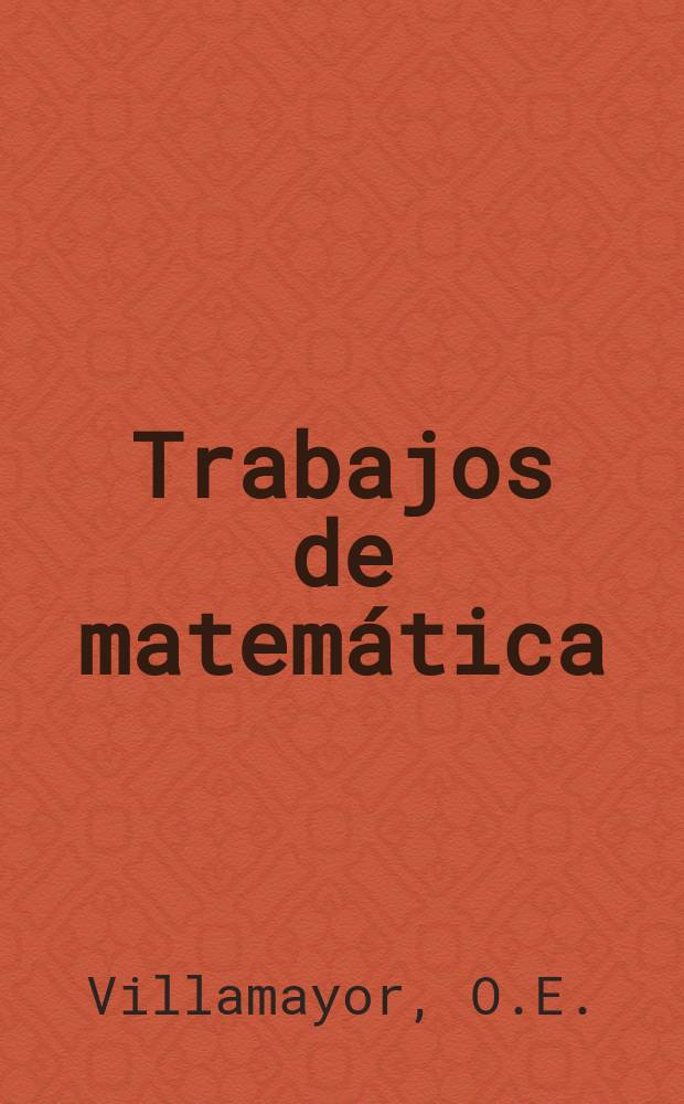 Trabajos de matemática : On resolution of singularities