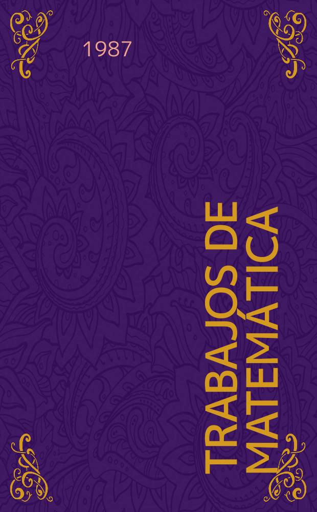 Trabajos de matemática : Differential geometry and projectors...