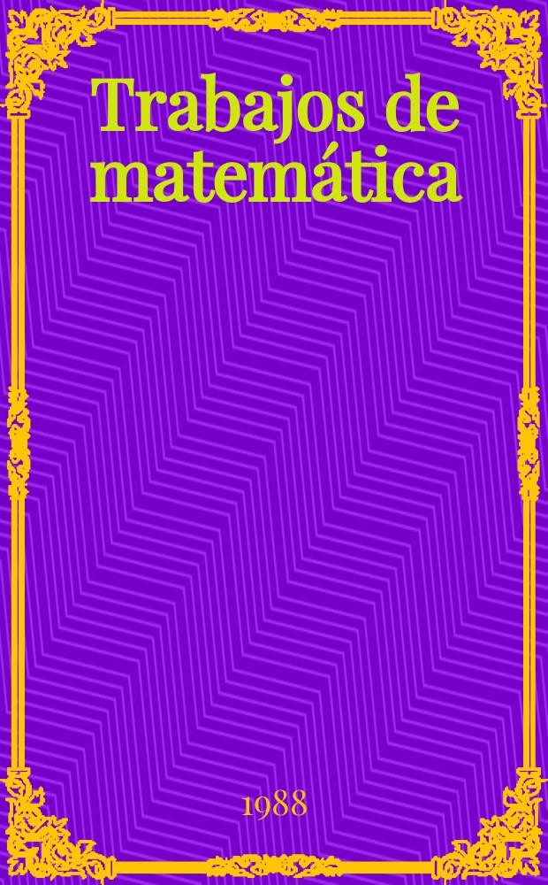 Trabajos de matemática : The structure of projectors...