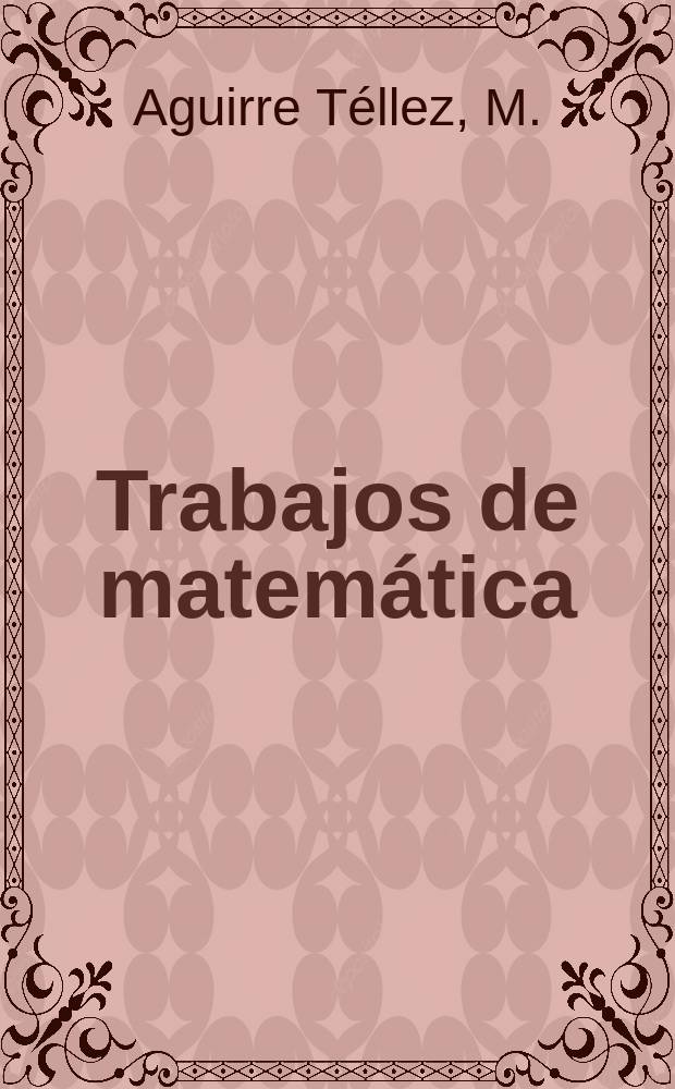 Trabajos de matemática : Los productos multiplicativos...