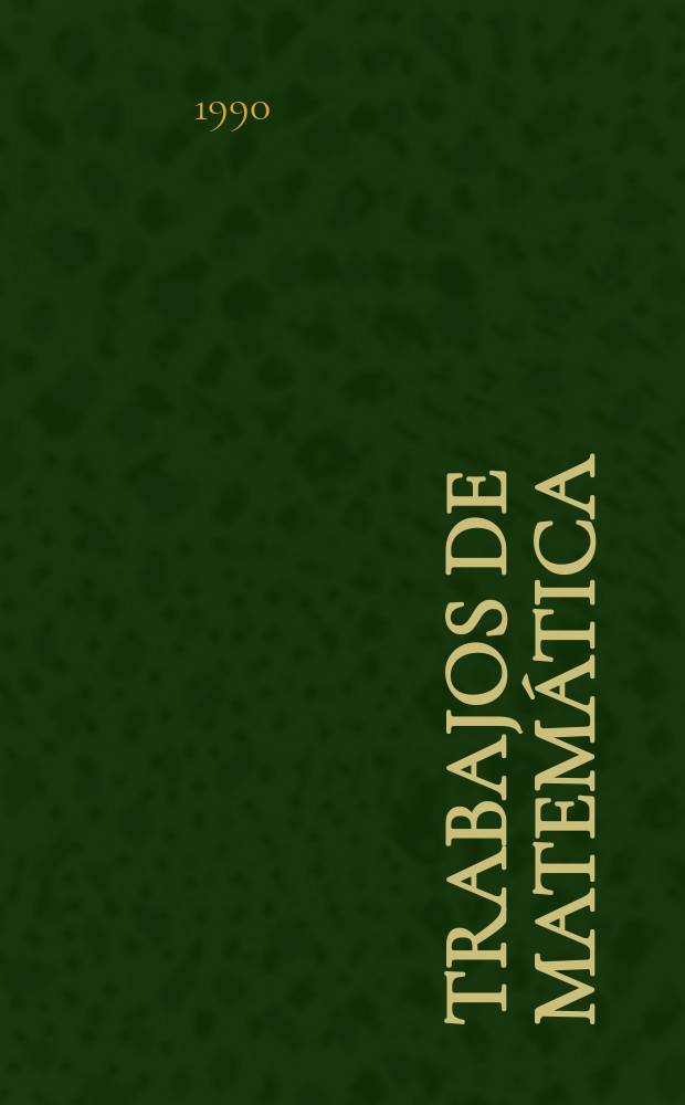 Trabajos de matemática : The product of convolution (m²+p±io)²...