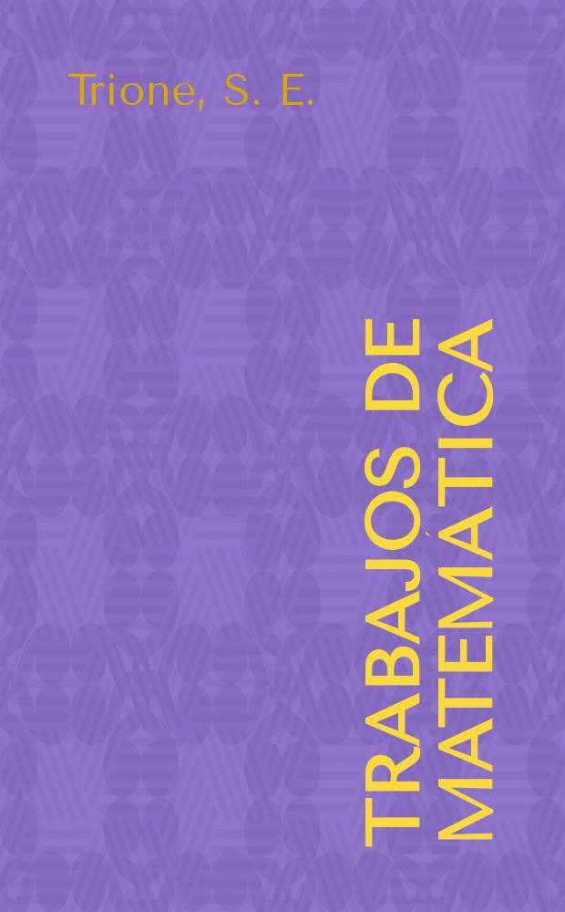 Trabajos de matemática : On the n-dimensional inversion...