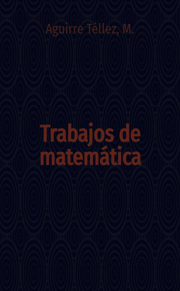 Trabajos de matemática : The product of convolution...