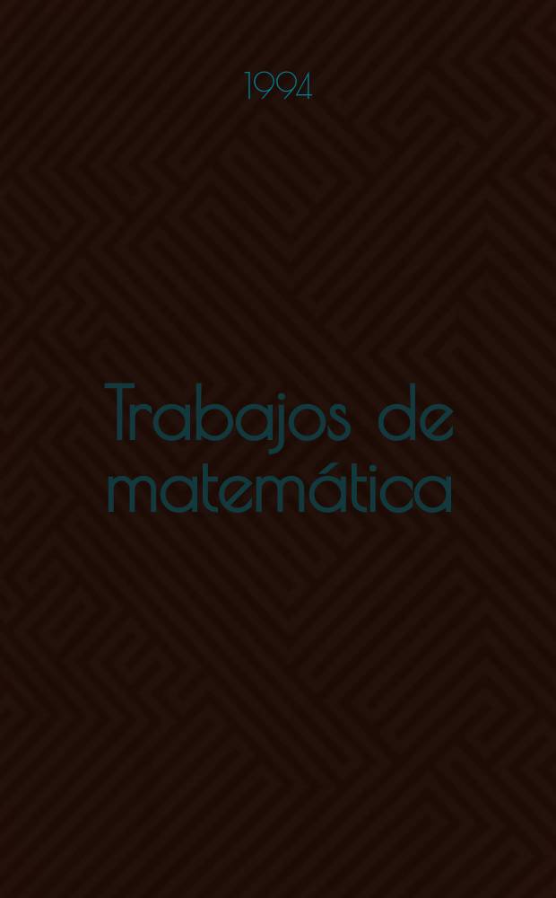Trabajos de matemática : The prescribed mean...
