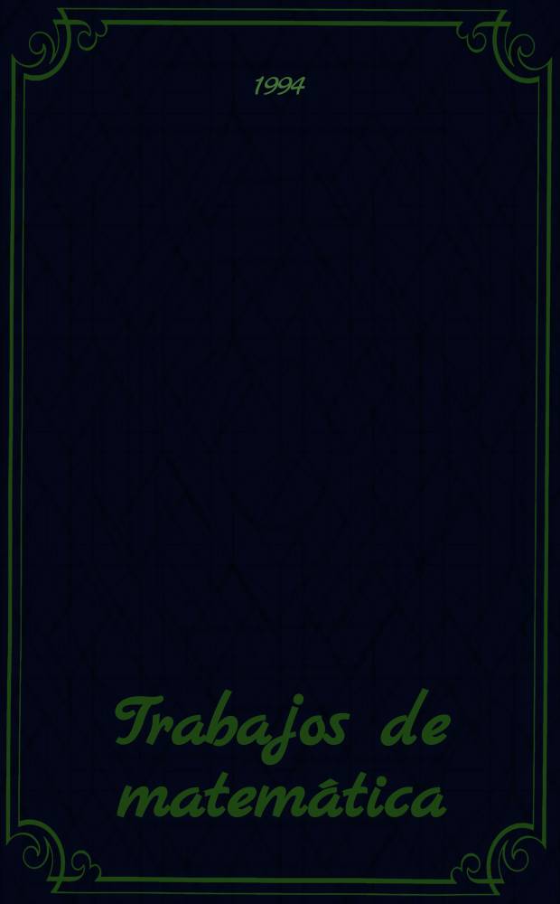 Trabajos de matemática : Dual spaces...