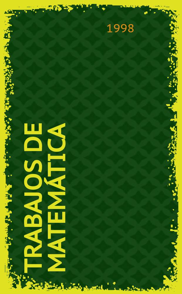 Trabajos de matem&aacute;tica : The product...