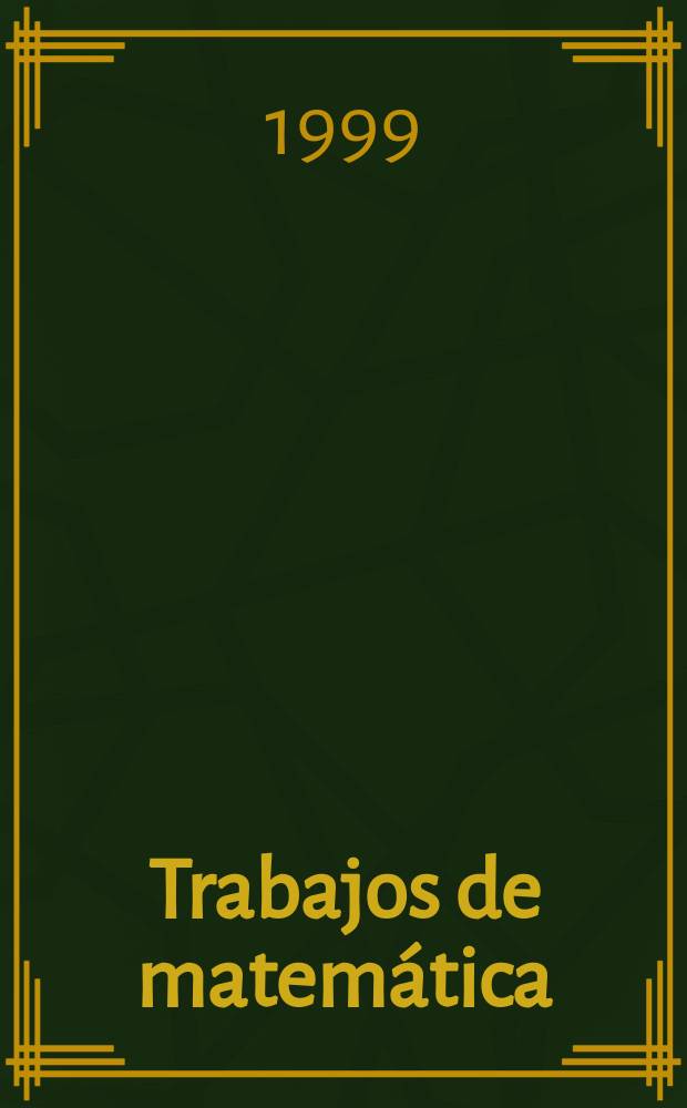 Trabajos de matemática : Sufficient conditions for...