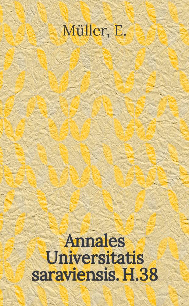 Annales Universitatis saraviensis. H.38 : Zum Erziehungserfolg der Jugendstrafe von unbestimmter Dauer