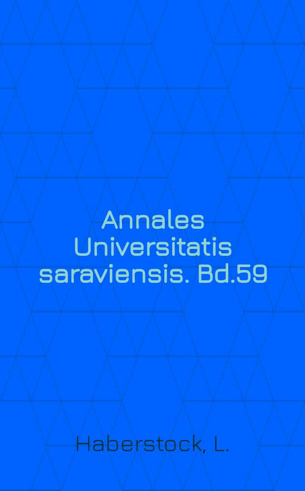 Annales Universitatis saraviensis. Bd.59 : Zur Integrierung der Ertragsbesteuerung in die simultane Produktions- , Investitions- und Finanzierungsplanung mit Hilfe der linearen Programmierung