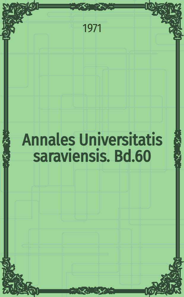 Annales Universitatis saraviensis. Bd.60 : Arbeitskammern im demokratischen und sozialen Rechtsstaat