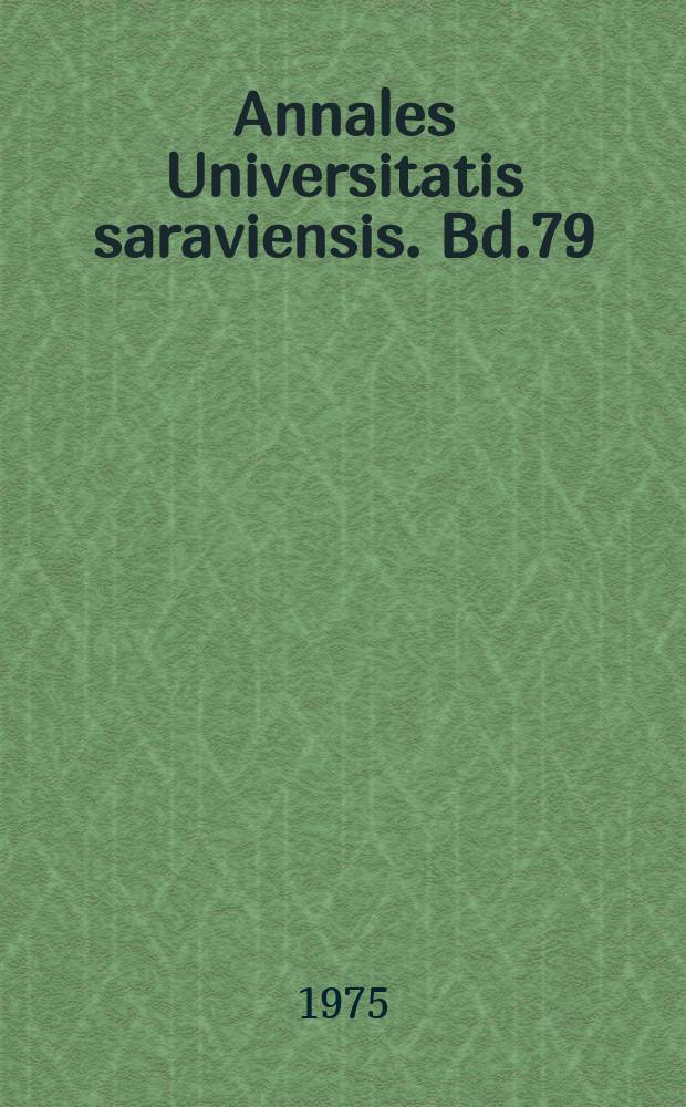 Annales Universitatis saraviensis. Bd.79 : Investitionsplanung im Rahmen...