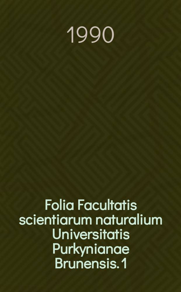 Folia Facultatis scientiarum naturalium Universitatis Purkynianae Brunensis. 1 : Lectures on differential