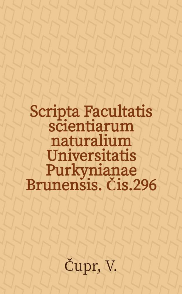 Scripta Facultatis scientiarum naturalium Universitatis Purkynianae Brunensis. Čis.296 : Normální potenciál vizmutové elektrody