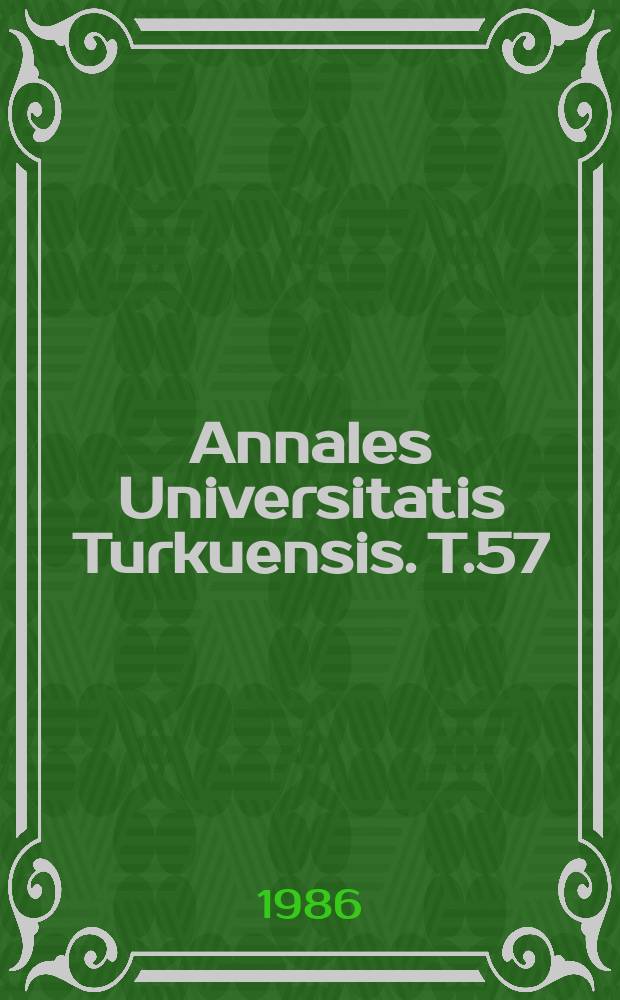 Annales Universitatis Turkuensis. T.57 : Kansalaiset ja politiikka 1980 - luvun Suomessa
