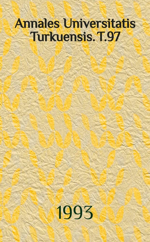 Annales Universitatis Turkuensis. T.97 : Omat kodit ja vuokrahuoneet