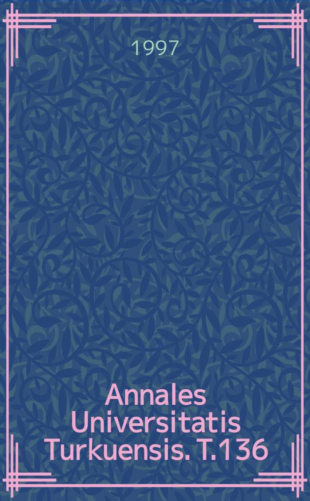 Annales Universitatis Turkuensis. T.136 : Hallinto ja kansanvalta