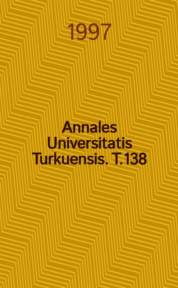 Annales Universitatis Turkuensis. T.138 : Kolme maata ja kolme elinkeinopolitiikkaa