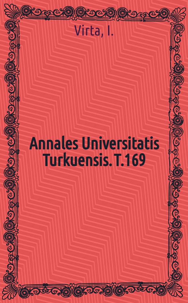 Annales Universitatis Turkuensis. T.169 : Siirtoväen kansakoulukysymys sotavuosien Suomessa