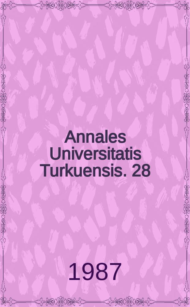 Annales Universitatis Turkuensis. 28 : Connective tissue reactions to peripheral ...
