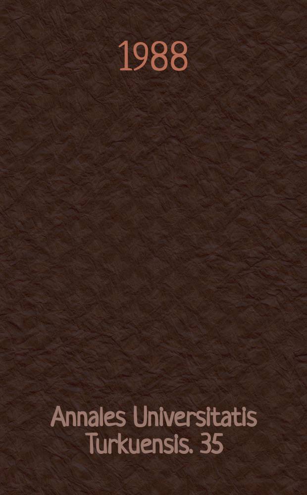 Annales Universitatis Turkuensis. 35 : Effects of noise and reverberation on speech ...