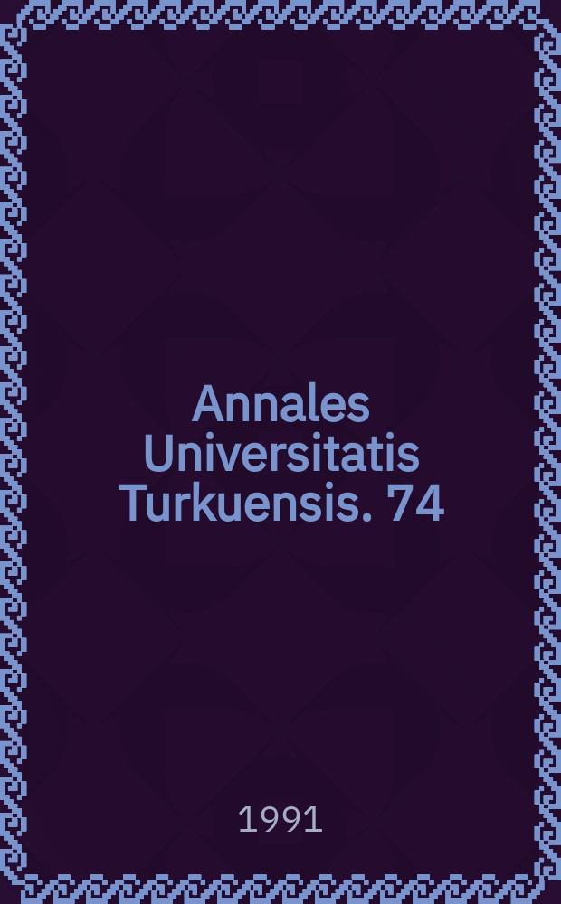 Annales Universitatis Turkuensis. 74 : New methods for evaluation of bronchodilators ...