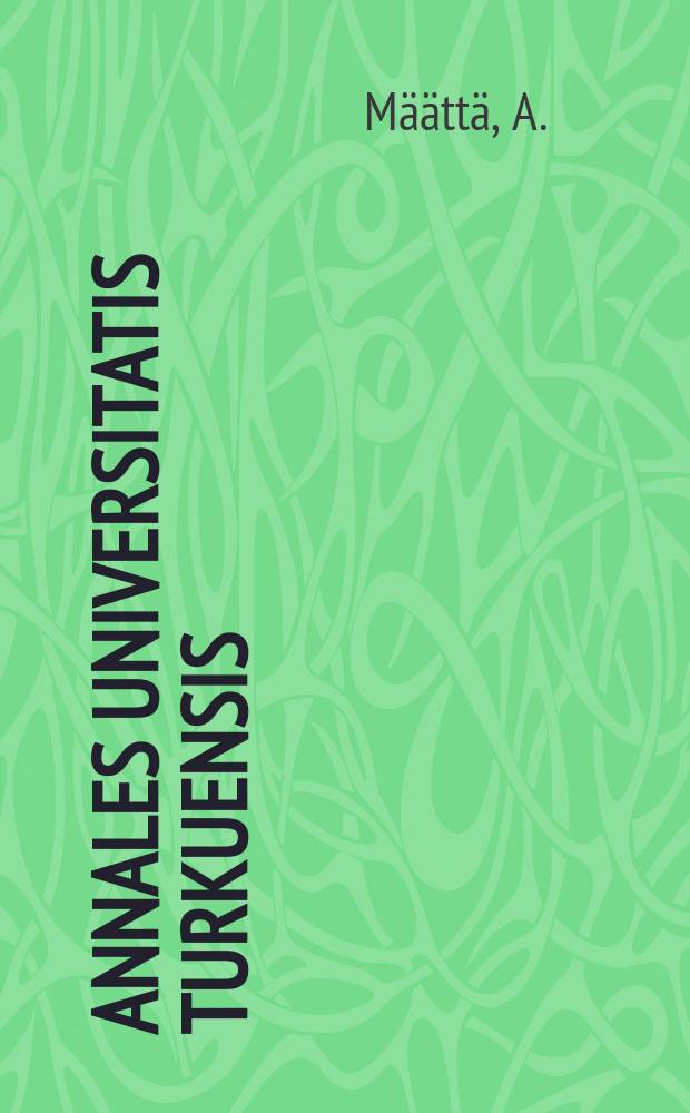 Annales Universitatis Turkuensis : Regulation of the pro α₁ (I) collagen gene expression