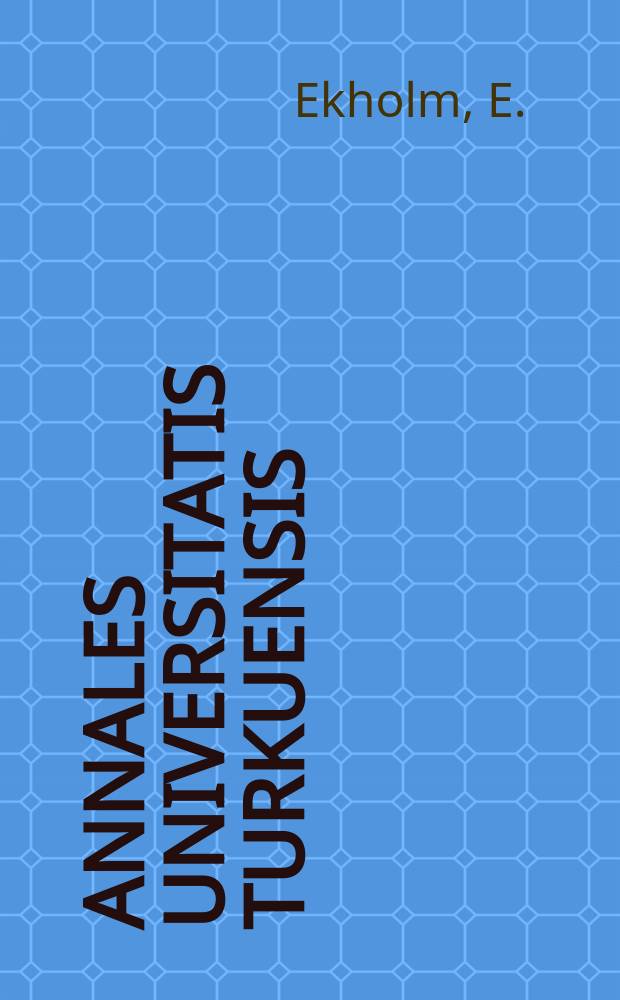 Annales Universitatis Turkuensis : Autonomic cardiovascular control in normal ...