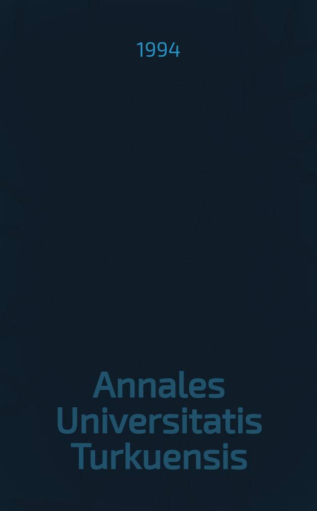 Annales Universitatis Turkuensis : Function of avian γδT cells
