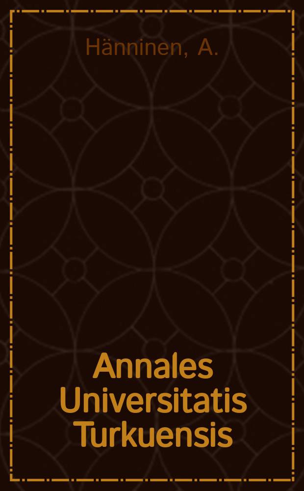 Annales Universitatis Turkuensis : Mechanisms of lymphocyte accumulation ...
