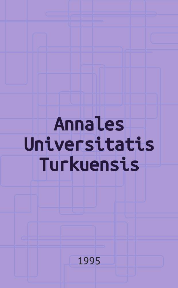 Annales Universitatis Turkuensis : Expression of extracellular matrix ...