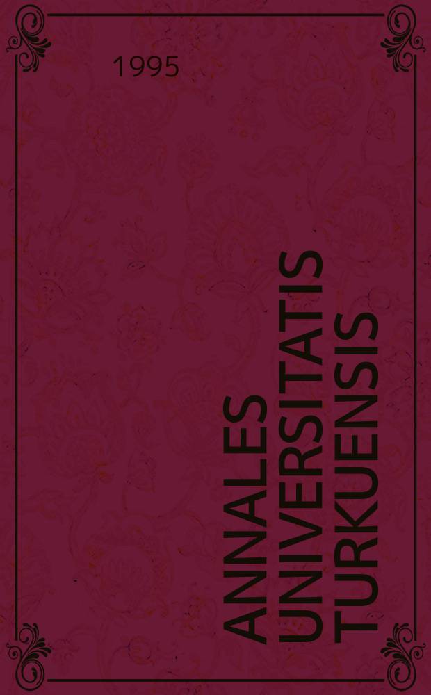 Annales Universitatis Turkuensis : Leuko - araiosis